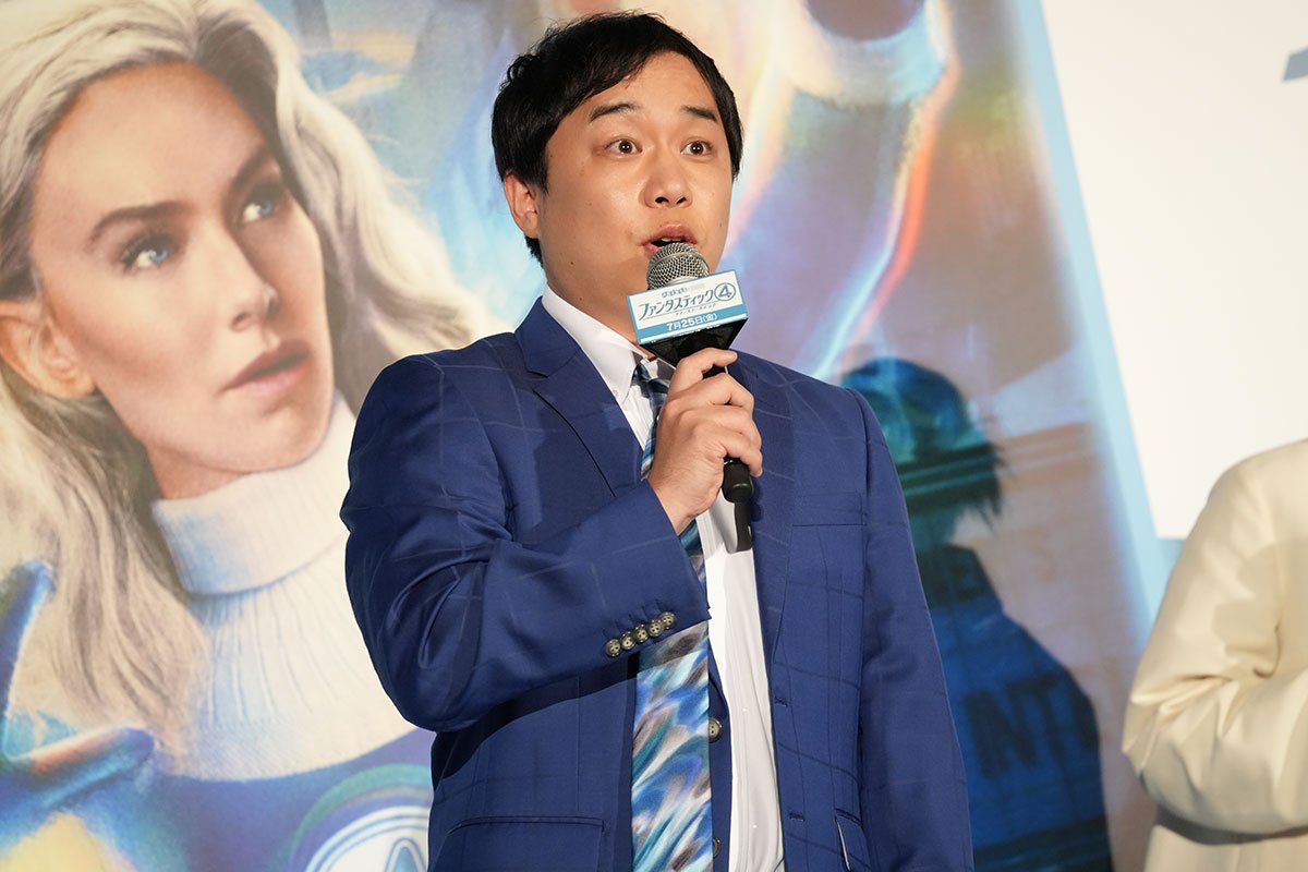 霜降り明星せいやさんが別のイベントで登壇する様子